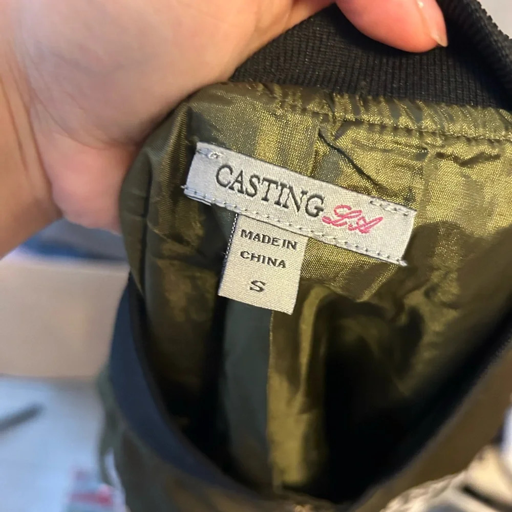 Casting La Embroidered Patchwork Bomber Jacket - image 3